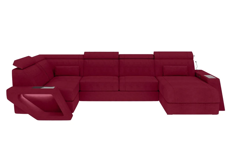 Wohnlandschaft Catania U Form Stoffsofa