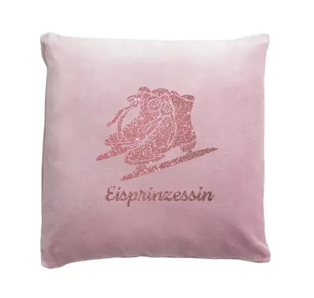Samtkissen Schlittschuhe "Eisprinzessin"