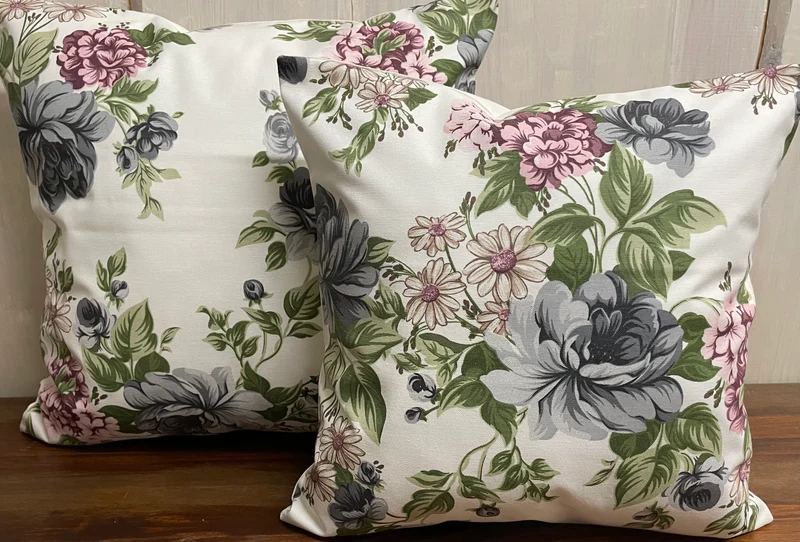 1x Landhausstil Kissenhülle * Kissenbezug * Dekokissen * Blumen