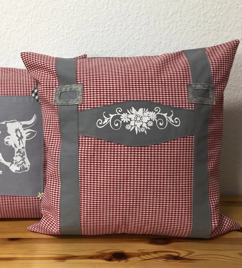1x Landhausstil Kissenhülle * Kissenbezug * Bauernstube Dekokissen * Bayern *