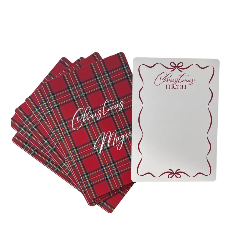 "Christmas Magic" Menü Karten 10 er Set