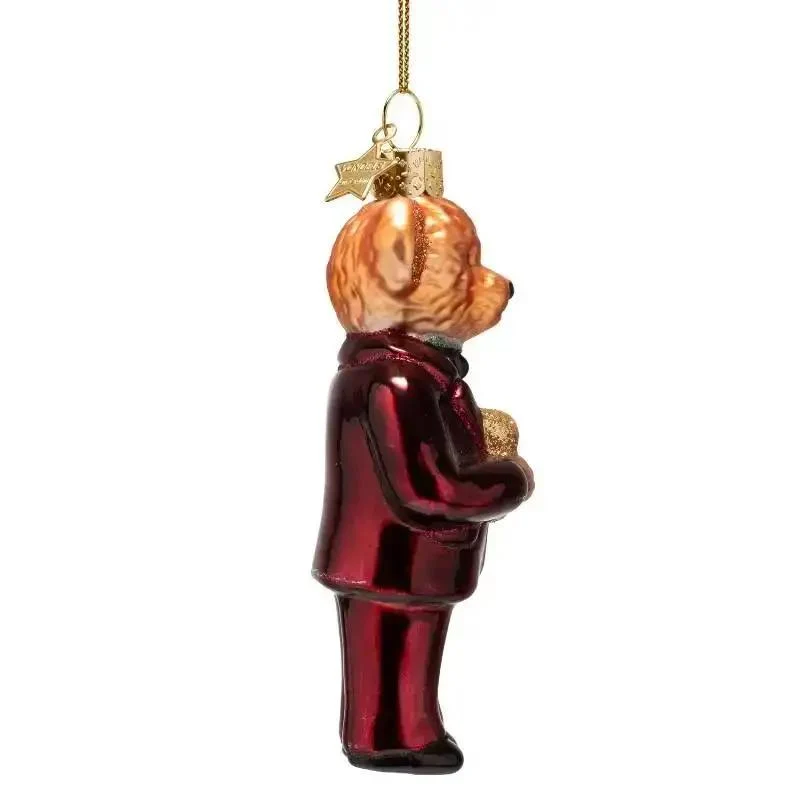 Weihnachts Ornament Christmas "Bear" Smoking rot