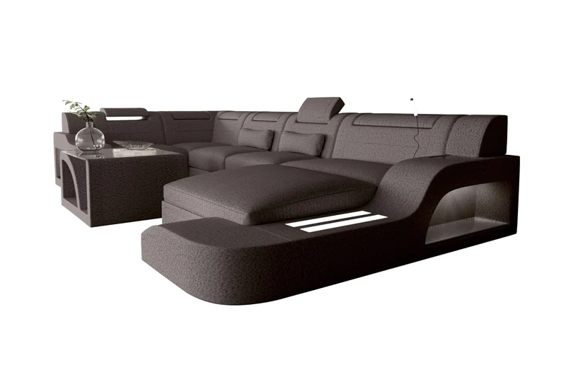 Wohnlandschaft Palermo U Form Stoffsofa