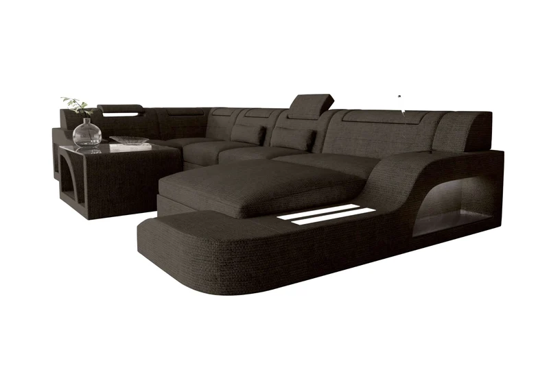 Wohnlandschaft Palermo U Form Stoffsofa