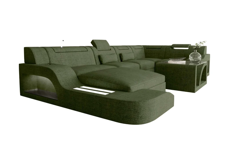 Wohnlandschaft Palermo U Form Stoffsofa