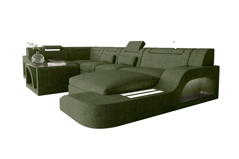 Wohnlandschaft Palermo U Form Stoffsofa