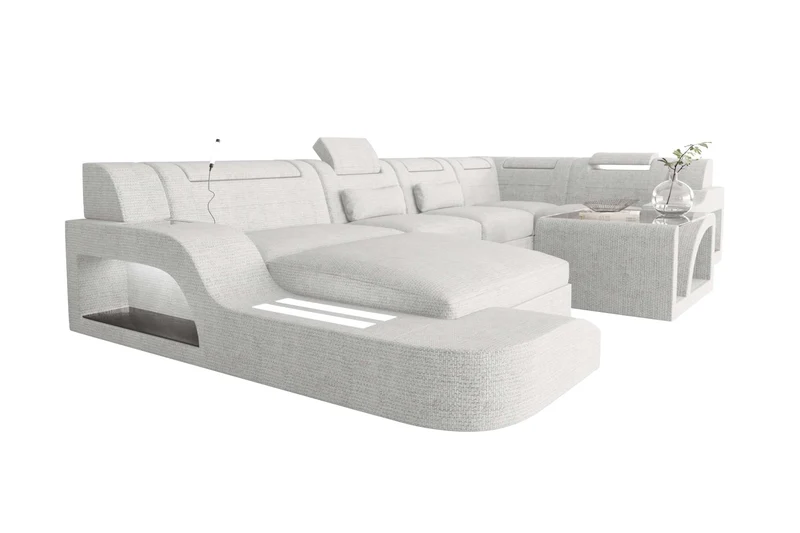Wohnlandschaft Palermo U Form Stoffsofa