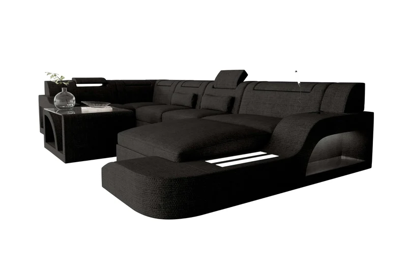 Wohnlandschaft Palermo U Form Stoffsofa
