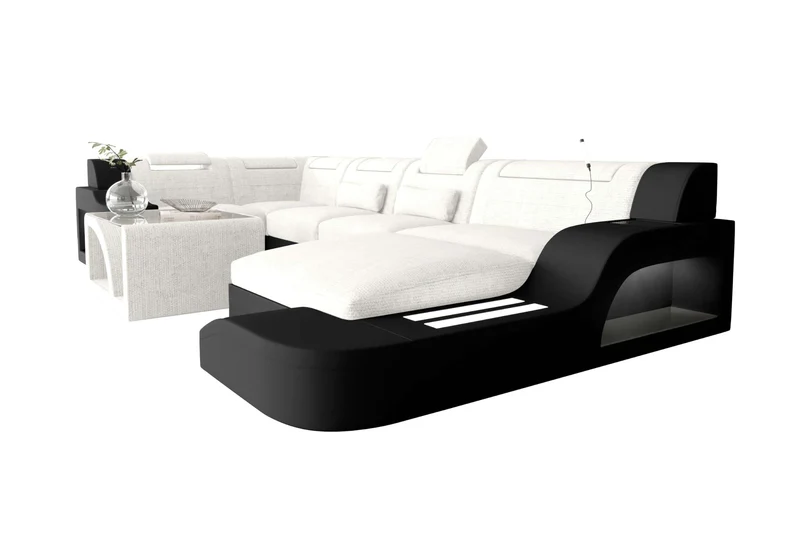 Wohnlandschaft Palermo U Form Stoffsofa