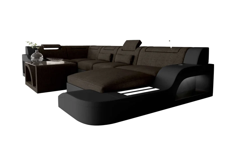 Wohnlandschaft Palermo U Form Stoffsofa