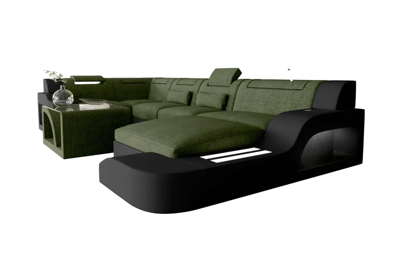Wohnlandschaft Palermo U Form Stoffsofa