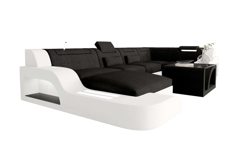 Wohnlandschaft Palermo U Form Stoffsofa