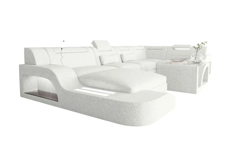 Wohnlandschaft Palermo U Form Stoffsofa