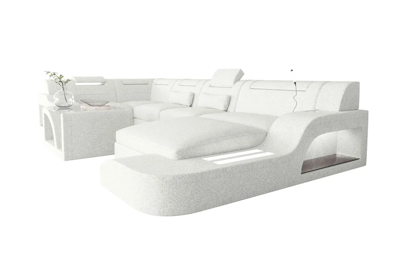 Wohnlandschaft Palermo U Form Stoffsofa