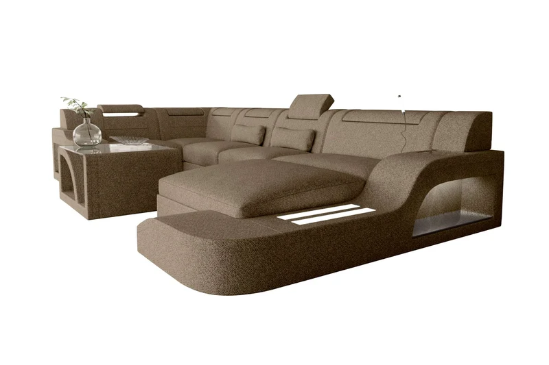 Wohnlandschaft Palermo U Form Stoffsofa