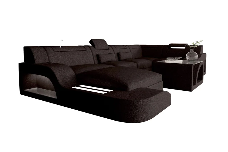 Wohnlandschaft Palermo U Form Stoffsofa