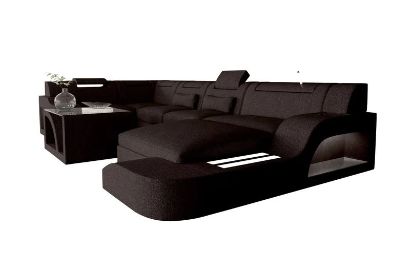 Wohnlandschaft Palermo U Form Stoffsofa