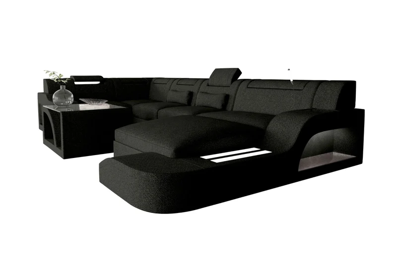 Wohnlandschaft Palermo U Form Stoffsofa