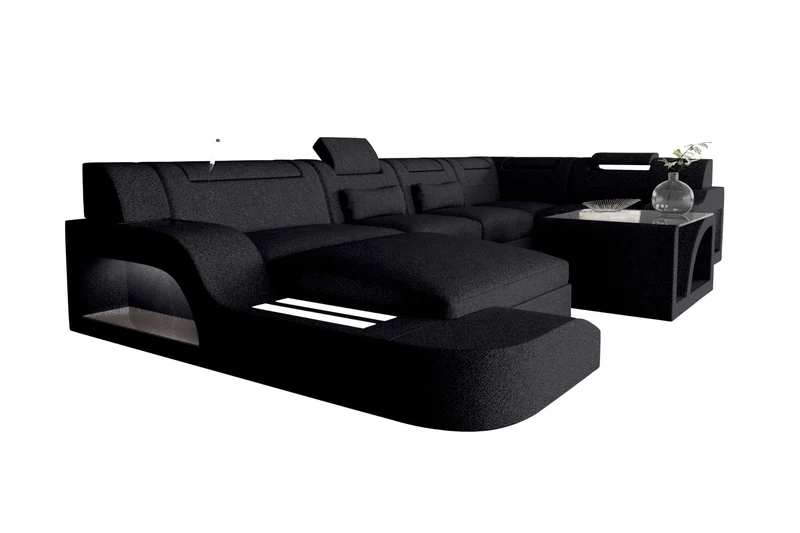 Wohnlandschaft Palermo U Form Stoffsofa