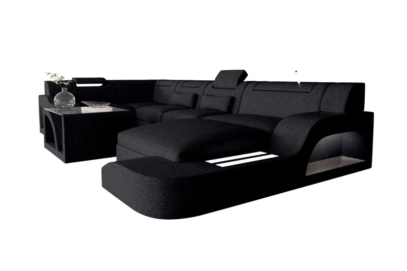 Wohnlandschaft Palermo U Form Stoffsofa