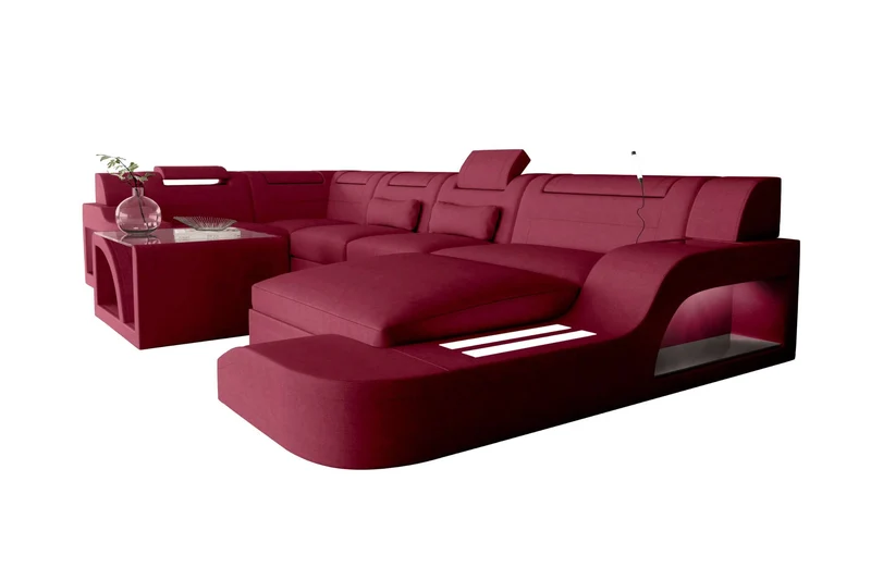 Wohnlandschaft Palermo U Form Stoffsofa