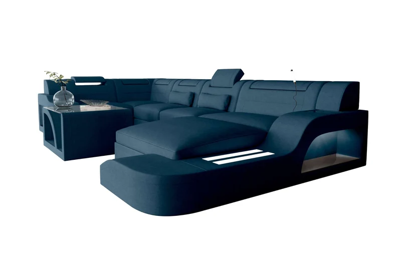 Wohnlandschaft Palermo U Form Stoffsofa