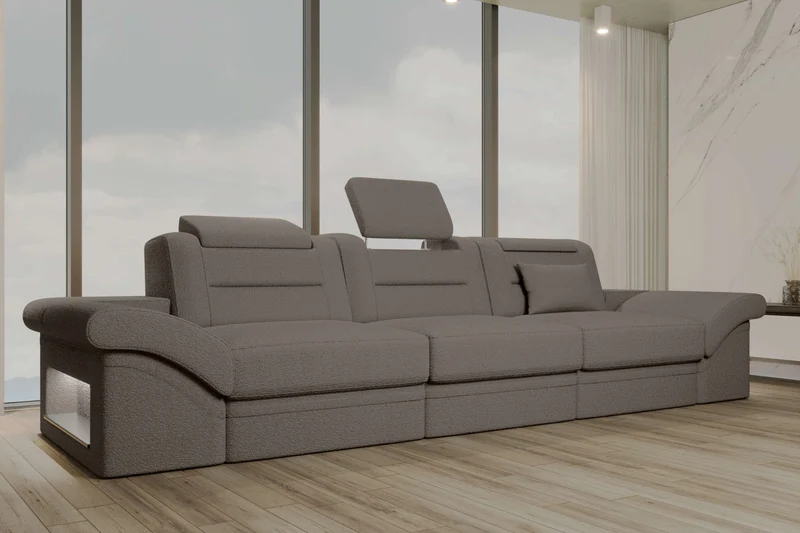 Couch Monza 3 Sitzer Stoffsofa