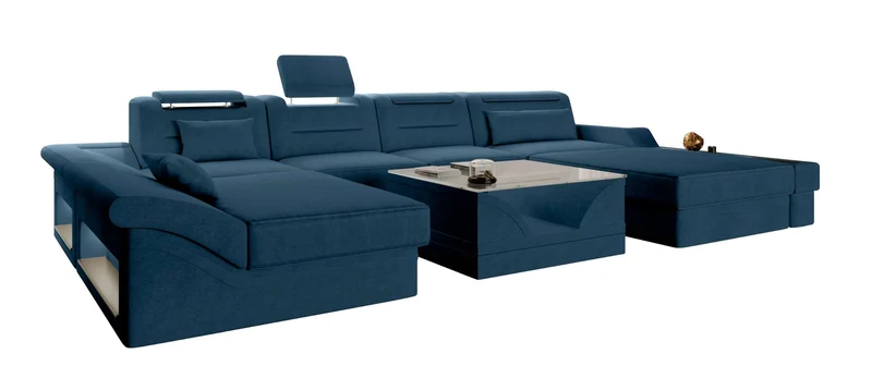 Wohnlandschaft Monza U Form Stoffsofa