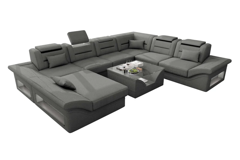 XXL Wohnlandschaft Enzo Stoffsofa