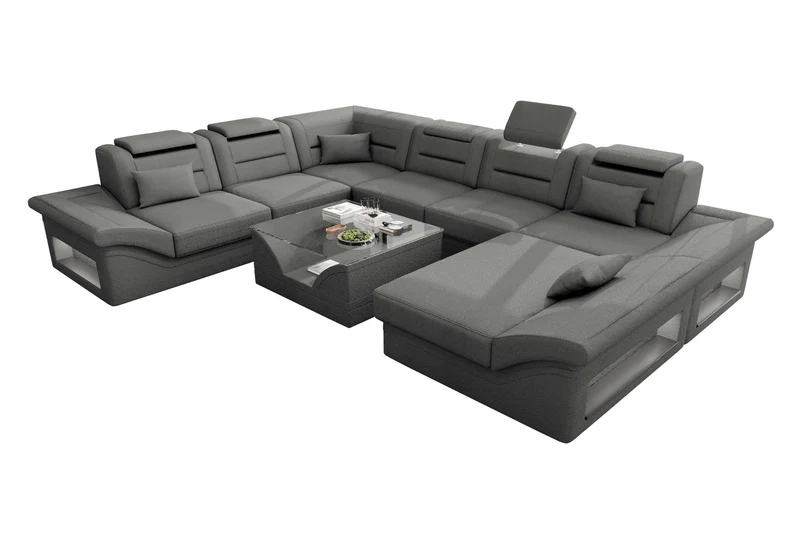 XXL Wohnlandschaft Enzo Stoffsofa