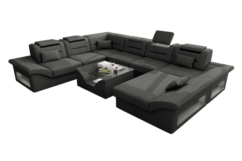 XXL Wohnlandschaft Enzo Stoffsofa