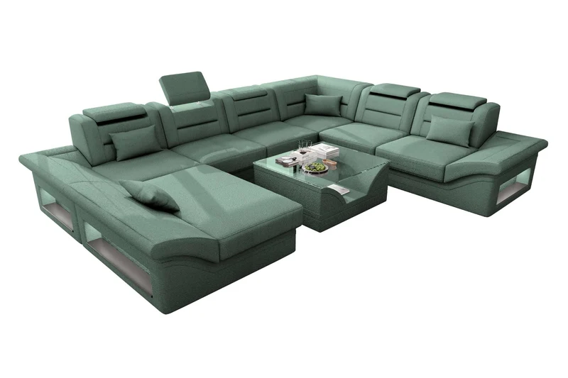 XXL Wohnlandschaft Enzo Stoffsofa