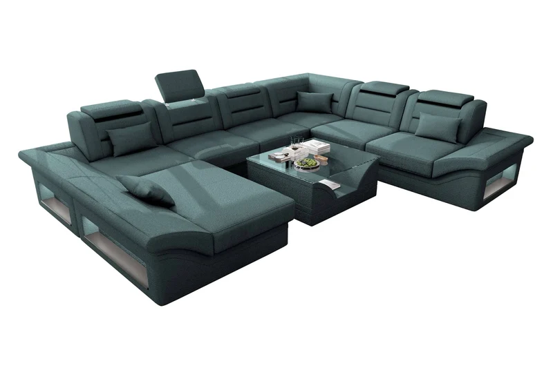 XXL Wohnlandschaft Enzo Stoffsofa