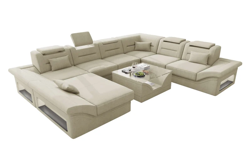 XXL Wohnlandschaft Enzo Stoffsofa