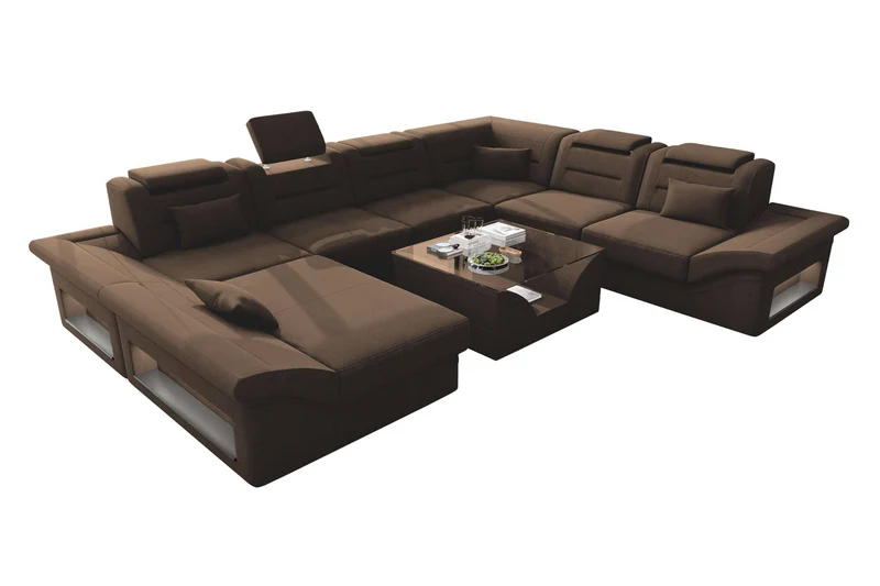 XXL Wohnlandschaft Enzo Stoffsofa