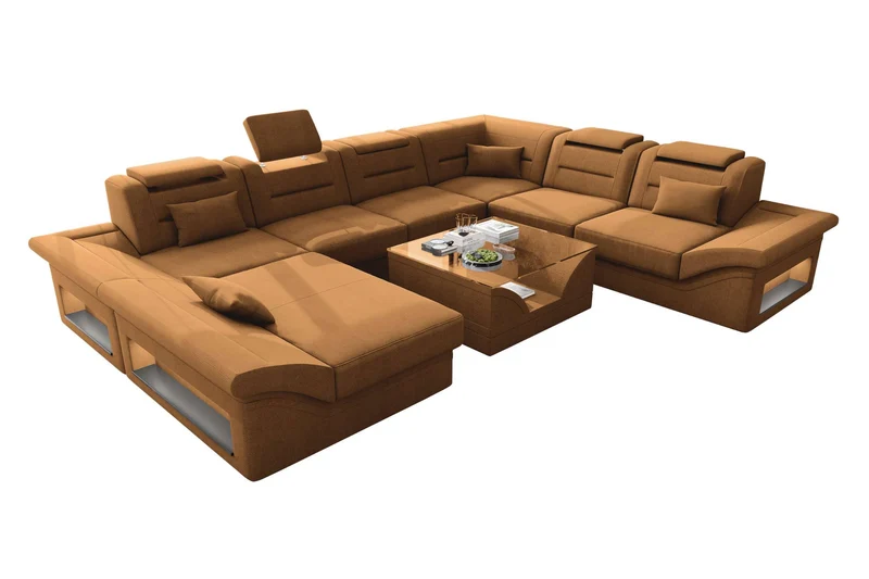 XXL Wohnlandschaft Enzo Stoffsofa