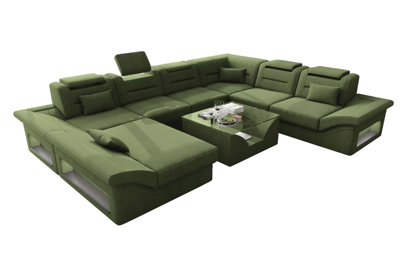 XXL Wohnlandschaft Enzo Stoffsofa
