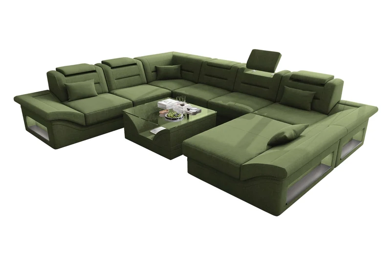 XXL Wohnlandschaft Enzo Stoffsofa