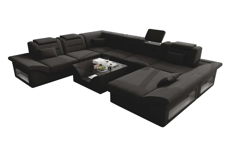 XXL Wohnlandschaft Enzo Stoffsofa