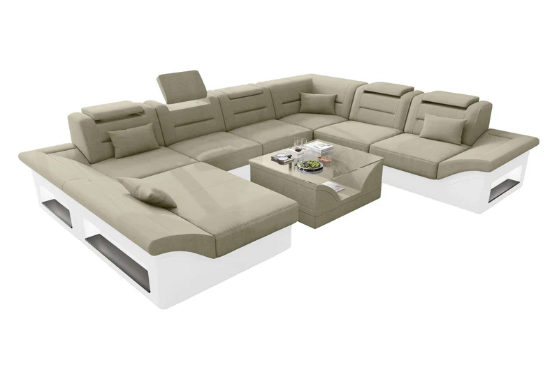 XXL Wohnlandschaft Enzo Stoffsofa
