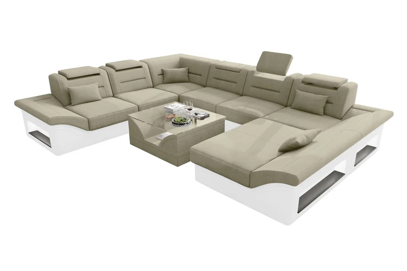 XXL Wohnlandschaft Enzo Stoffsofa