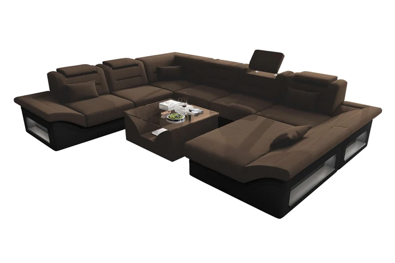 XXL Wohnlandschaft Enzo Stoffsofa