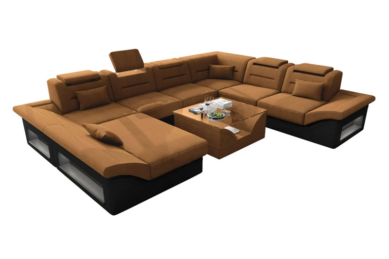 XXL Wohnlandschaft Enzo Stoffsofa