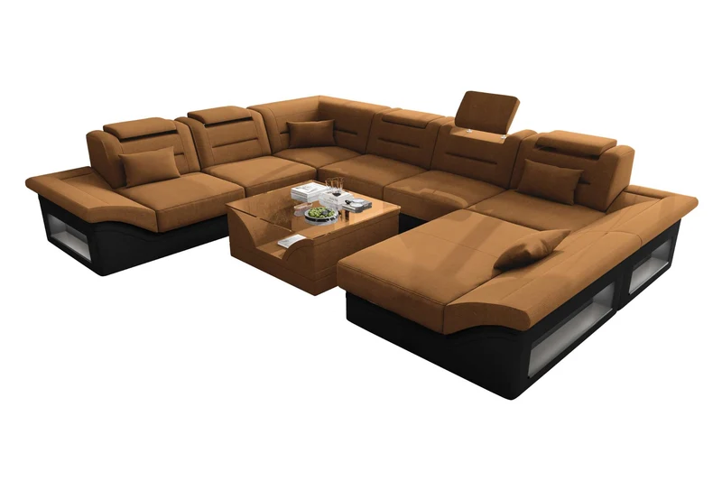 XXL Wohnlandschaft Enzo Stoffsofa