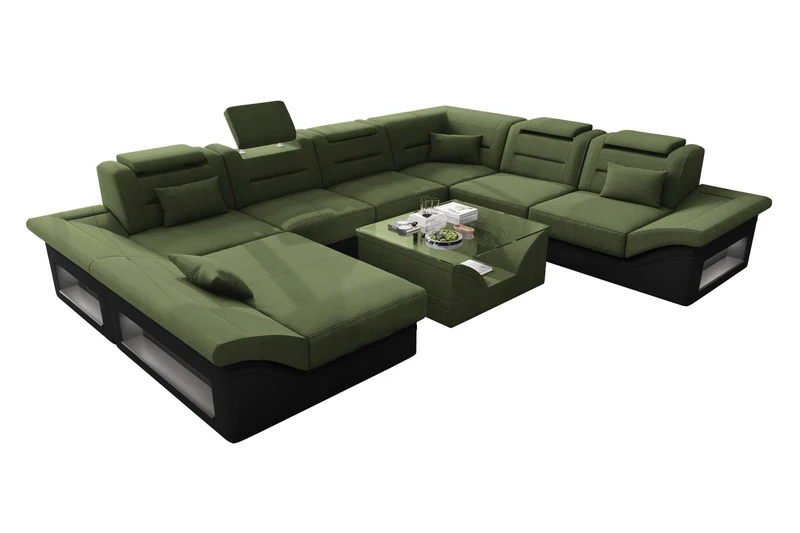 XXL Wohnlandschaft Enzo Stoffsofa