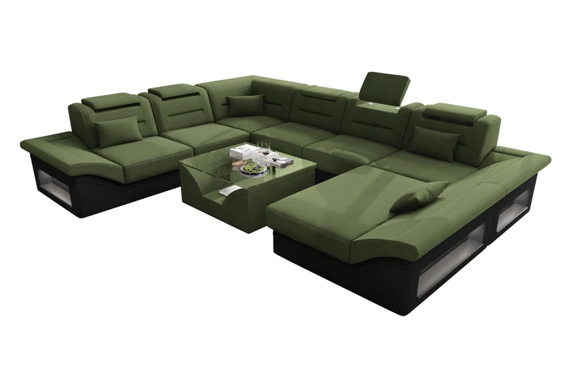 XXL Wohnlandschaft Enzo Stoffsofa