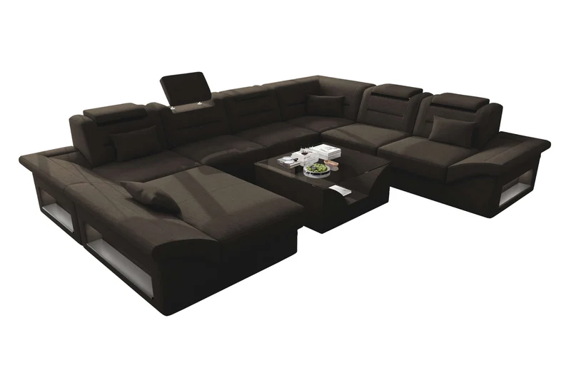 XXL Wohnlandschaft Enzo Stoffsofa