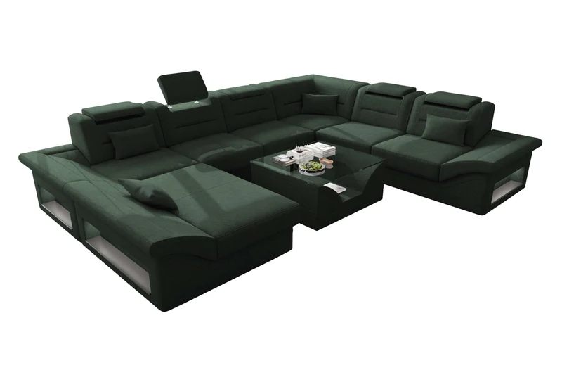 XXL Wohnlandschaft Enzo Stoffsofa