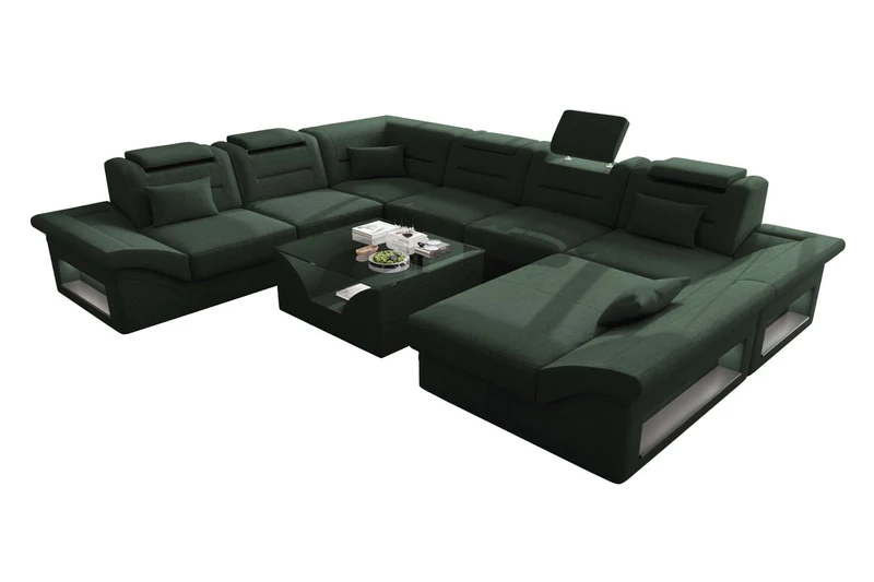 XXL Wohnlandschaft Enzo Stoffsofa