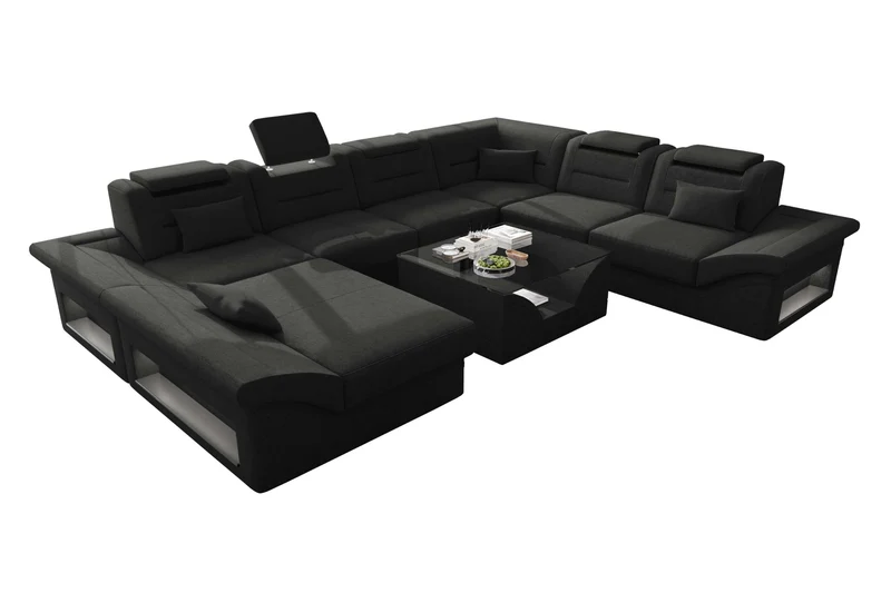 XXL Wohnlandschaft Enzo Stoffsofa
